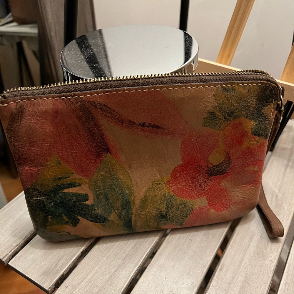 Used Patricia Nash's soft leather mini bag.